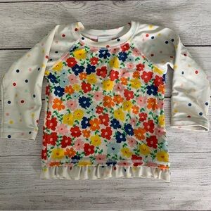 Hanna Andersson Floral Rash Guard size 80